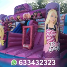 alquiler castillo hinchable barbie en mallorca precio